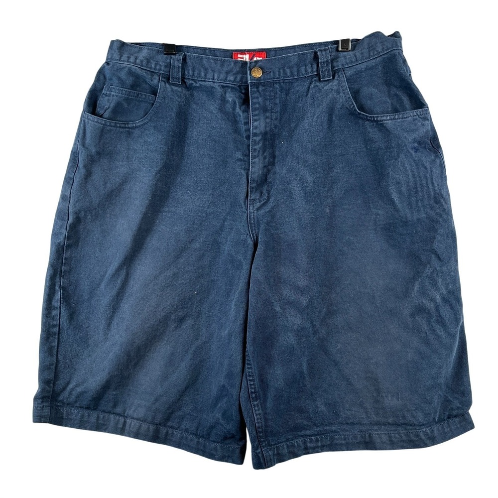 Mens 40 Baggy Denim Shorts 90s Skater Streetwear Dark Wash USA Made Wide Fit OG